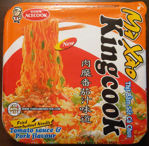 VINA ACECOOK Kingcook Instant Fried Noodles – Tomato Sauce & Pork (2/12/4.4OZ)