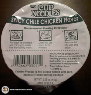 Nissin Cup Noodles Spicy Chile Chicken Flavor