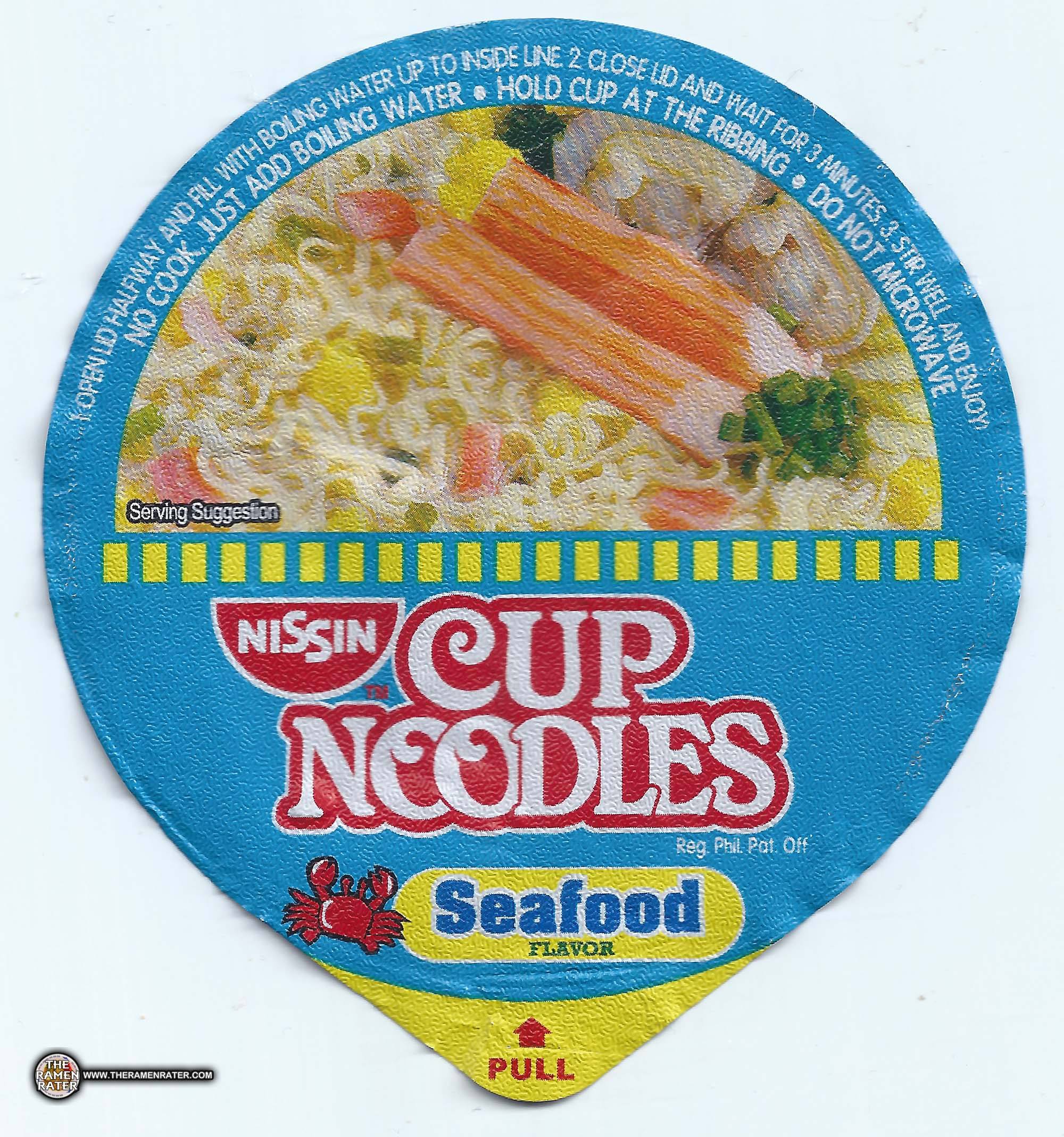 2961: Nissin Cup Noodles Seafood Flavor THE RAMEN RATER, 58% OFF